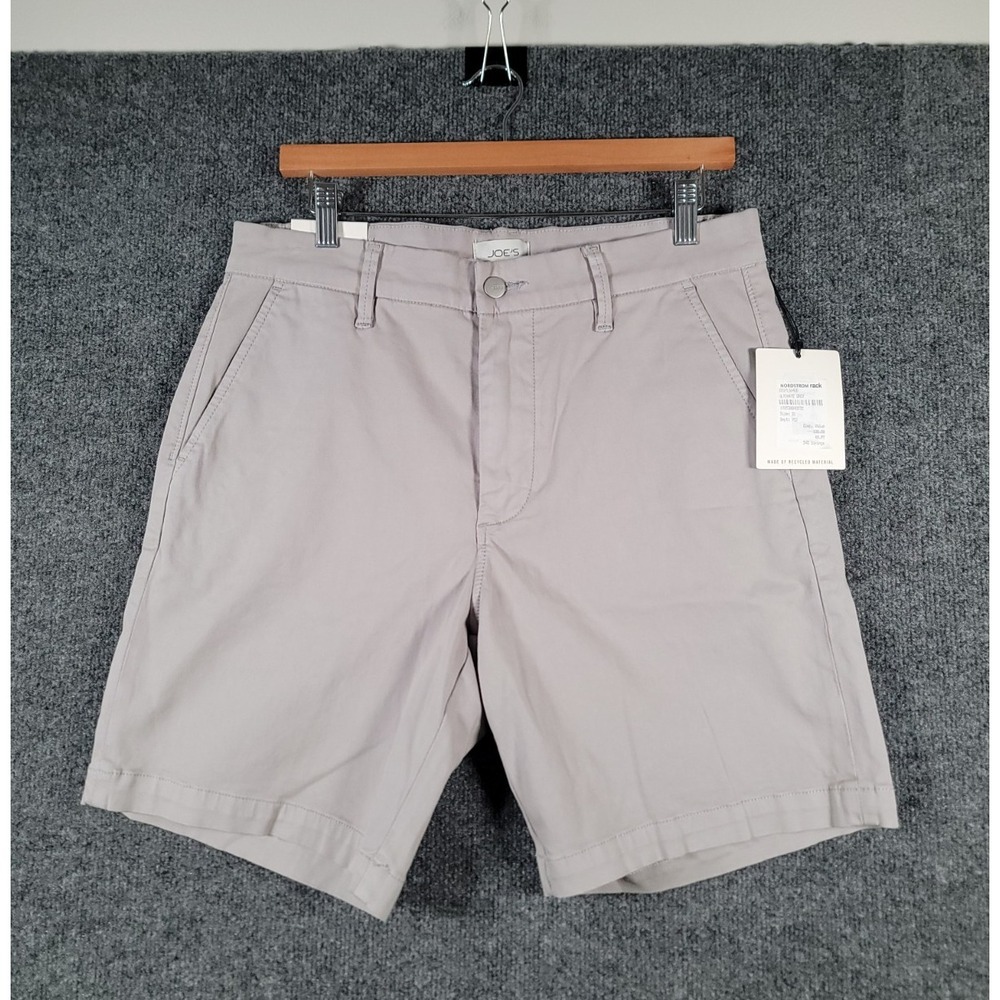 Joe's Jeans The Palmer Modern Trouser Shorts Mens 31 Gray Stretch 8'' Inseam NWT